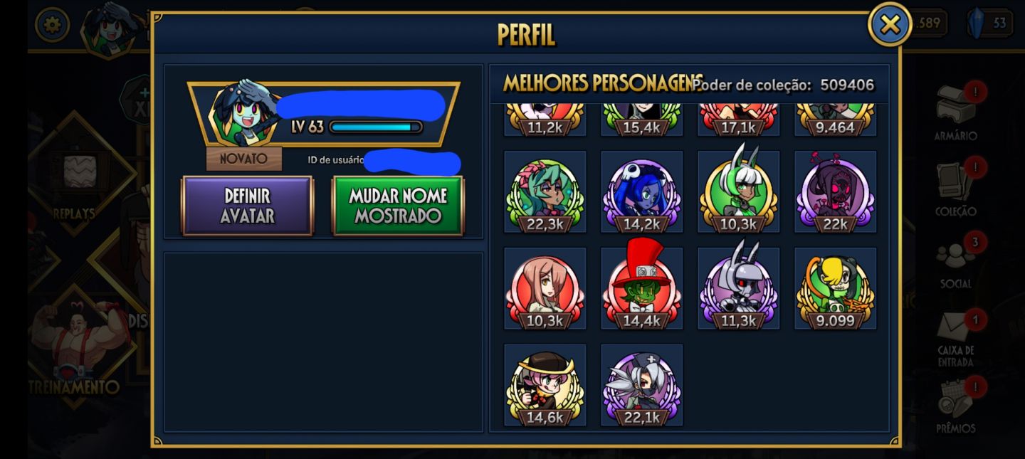 CONTA DE SKULLGIRLS À VENDA!