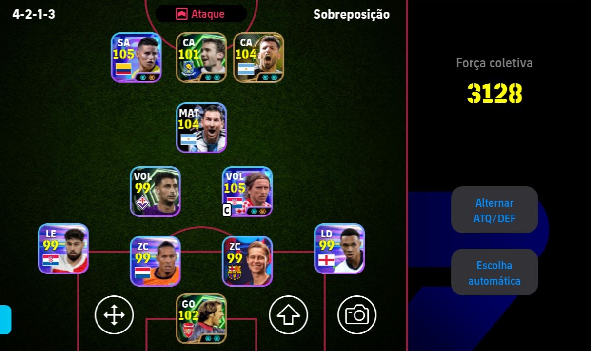 CONTA DE EFOOTBALL:LUKA MODRIC JAMEZ RODRIGUEZ E ETC