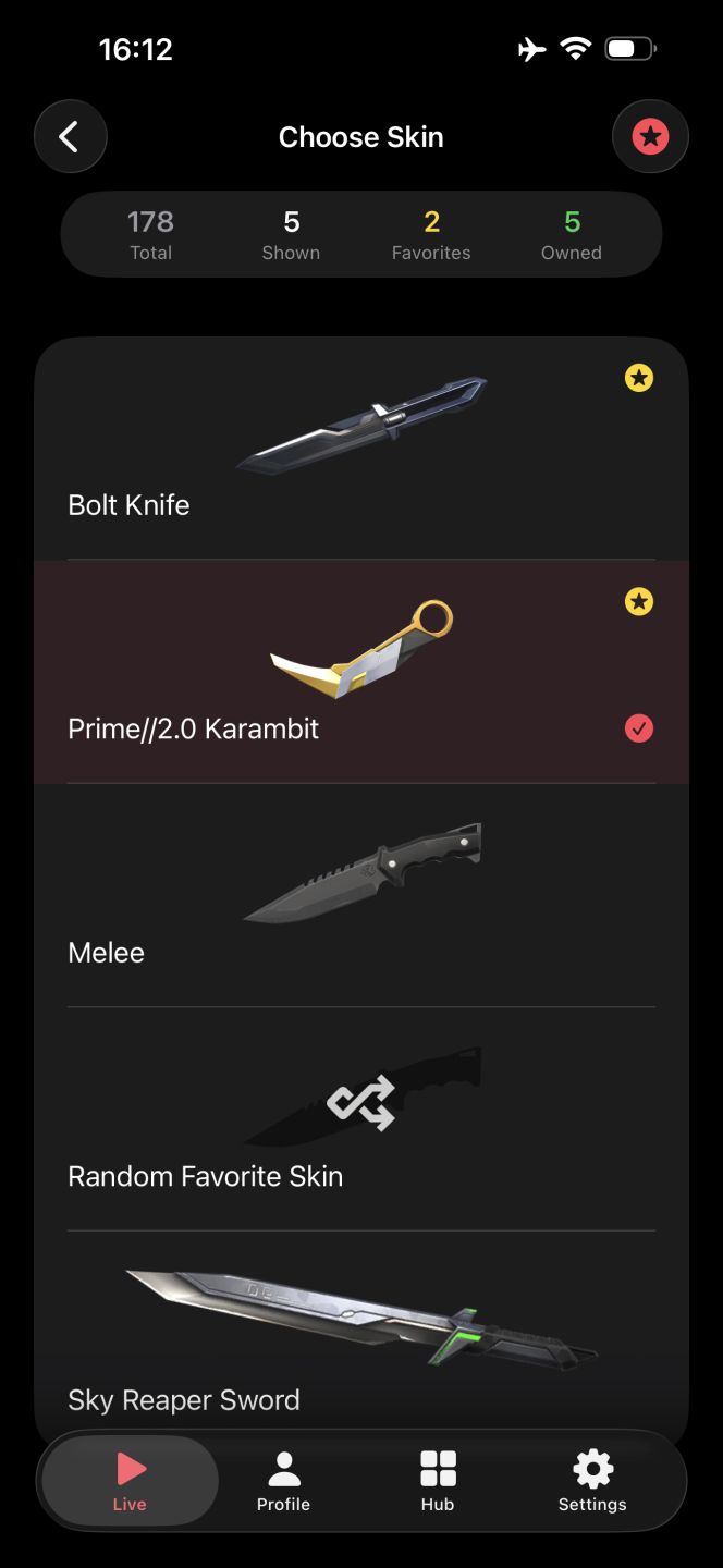 Conta de valorant com karambit sublime e vandal primordium