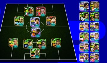 CONTA EFOOTBALL KVARA, VITINHA, MALDINI, INZAGHI, CR7