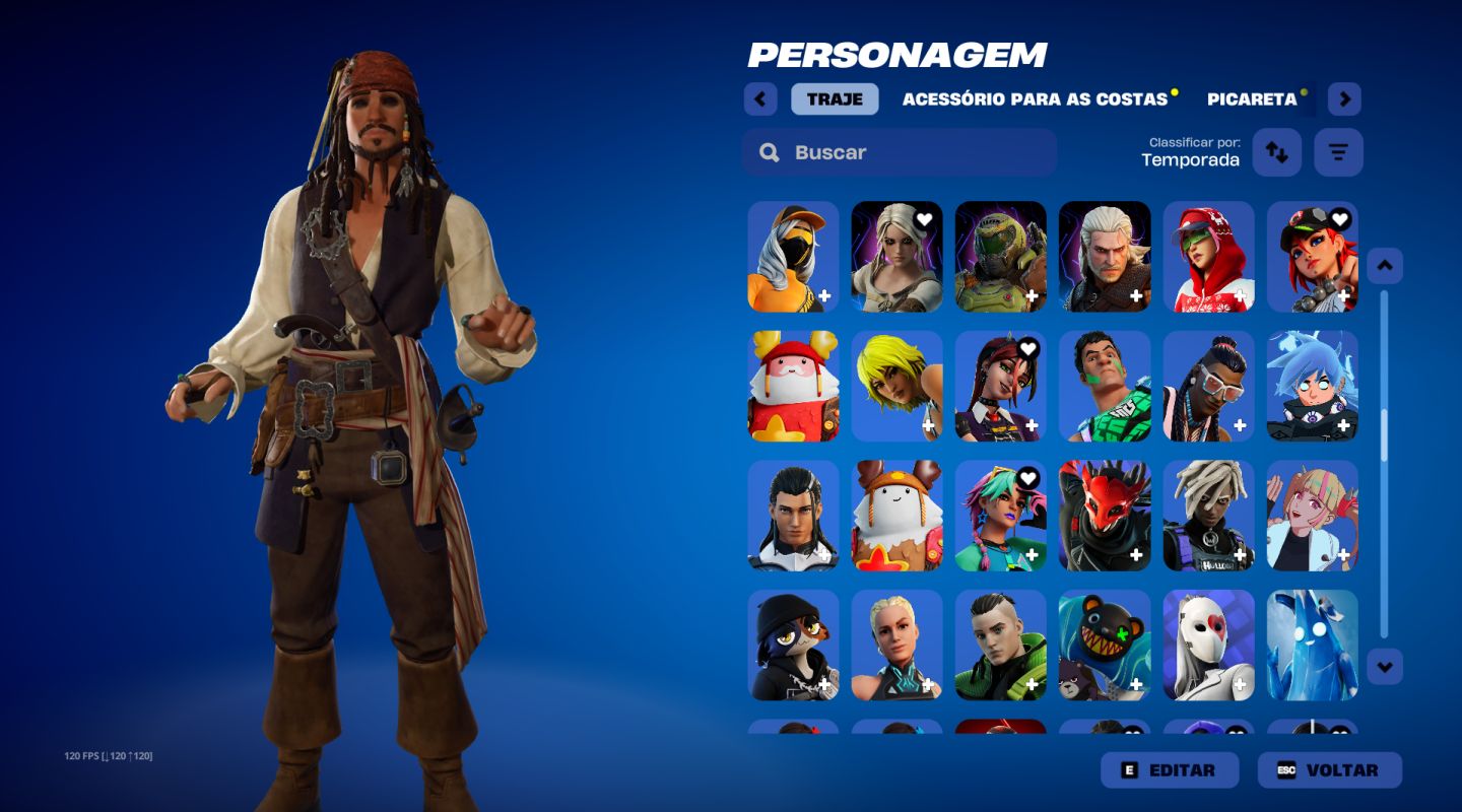 CONTA FORTNITE OG / STACKED 264 SKINS + STW FOUNDER