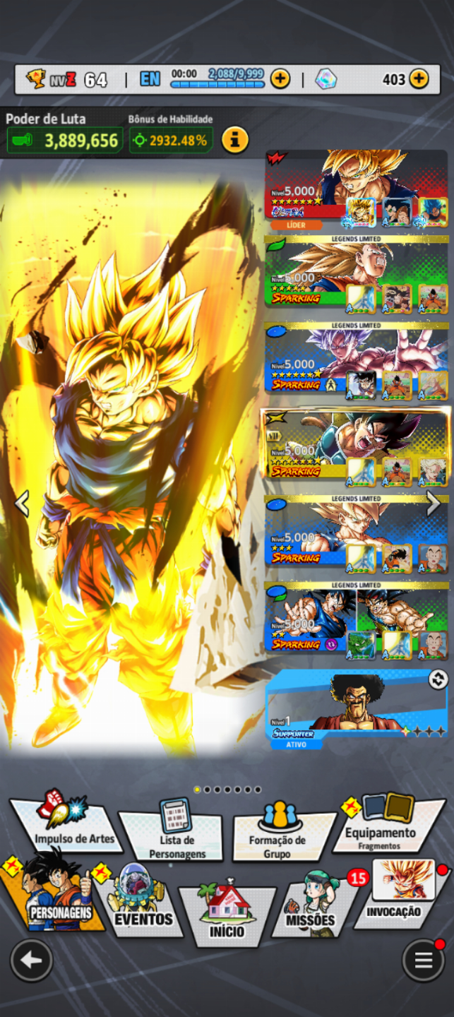 CONTA DBL - NIVEL 64 | ULTRA GOKU SSJ + LLs [ENTREGA AUTOMÁTICA]