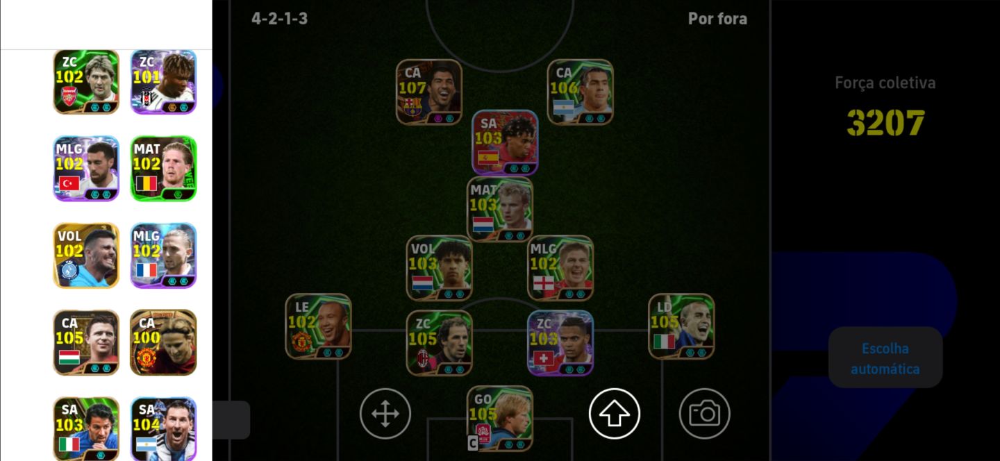 Conta Efootball com 3207 de força MOBILE