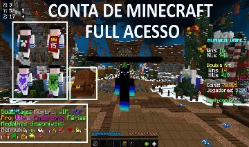 CONTA DE MINECRAFT FULL ACESSO C/ VIP - Minecraft - Contas - GGMAX