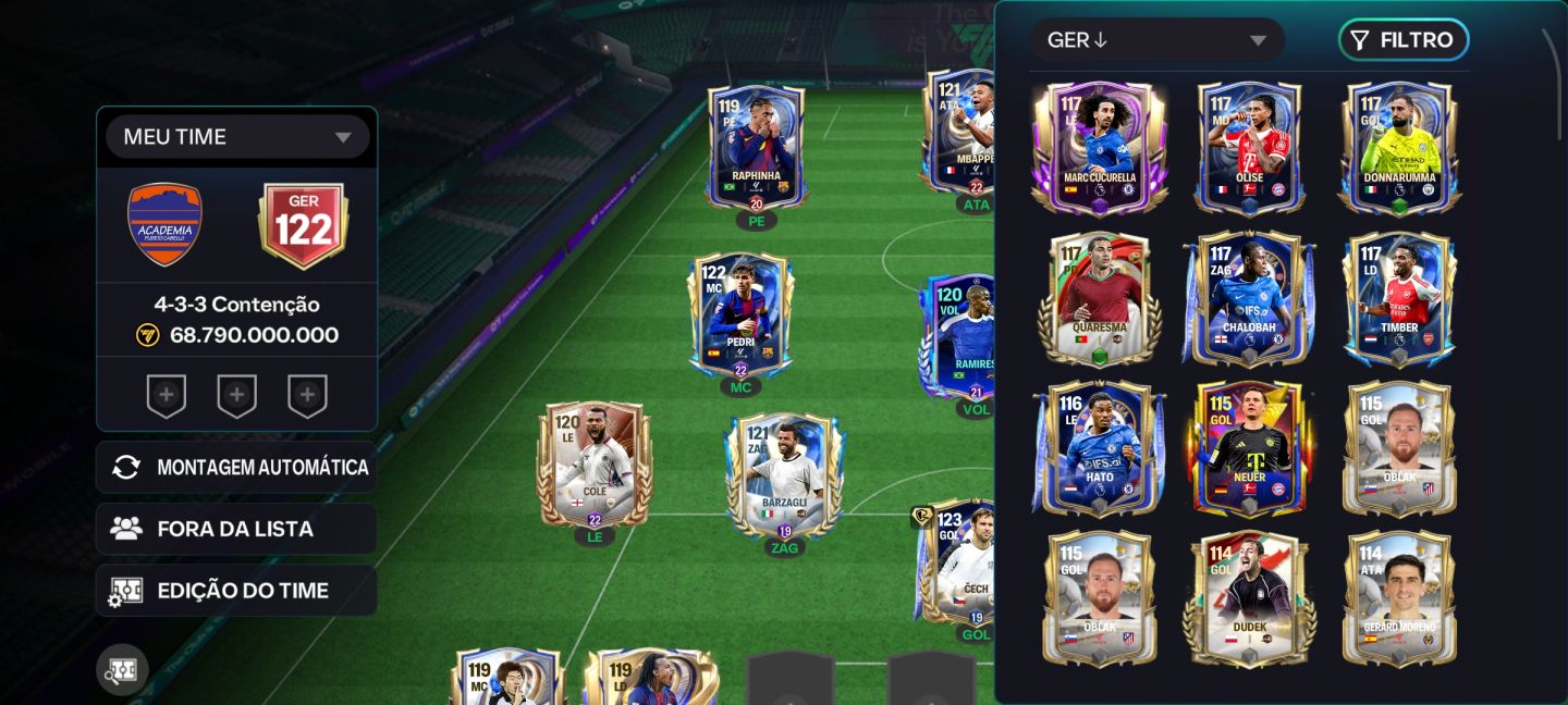 Conta EA FC mobile Ger 122