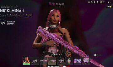 CONTA WARZONE RARA NICKI MINAJ, SKINS RARAS, UNICO DONO