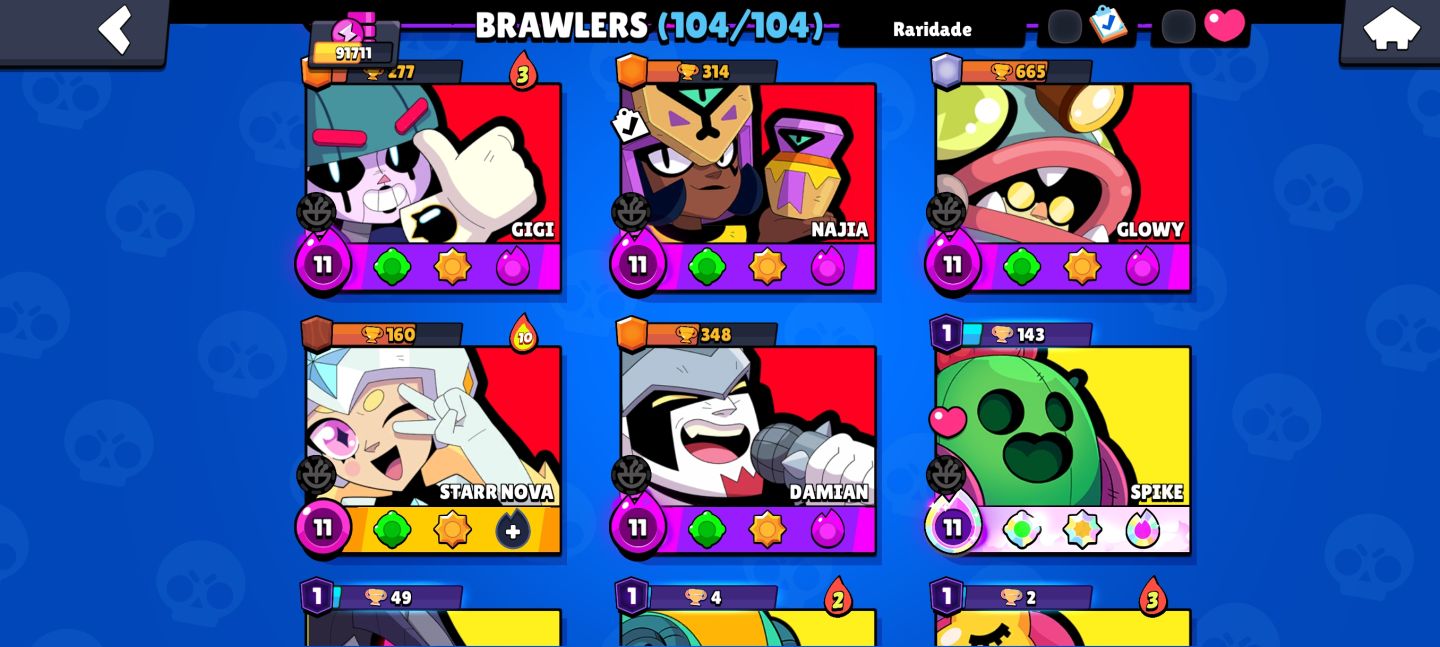 Contas de brawl stars raras e valiosas no precinho
