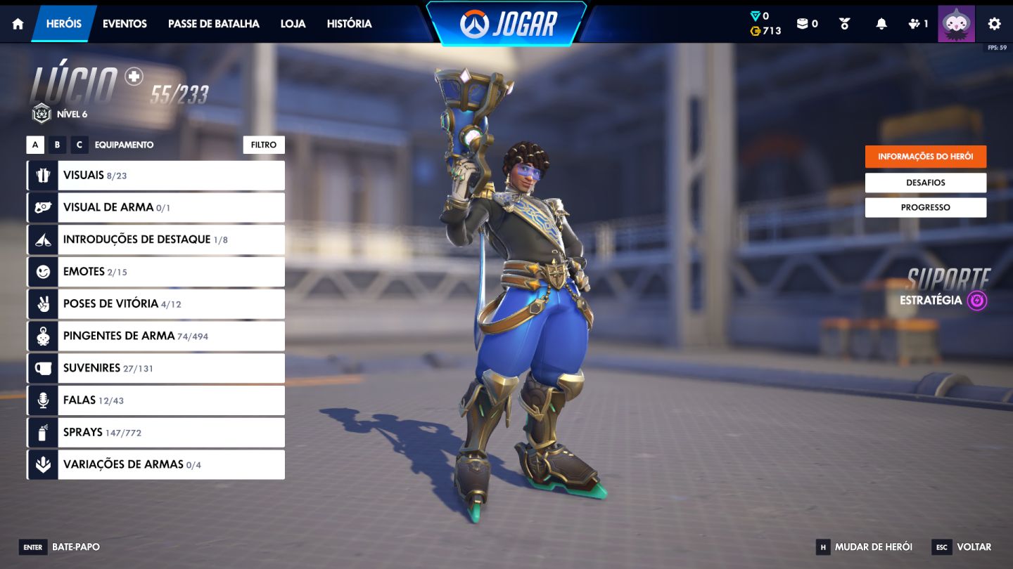 OVERWATCH 2 | CONTA COM 250 SKINS + MÍTICAS NÍVEL 4!