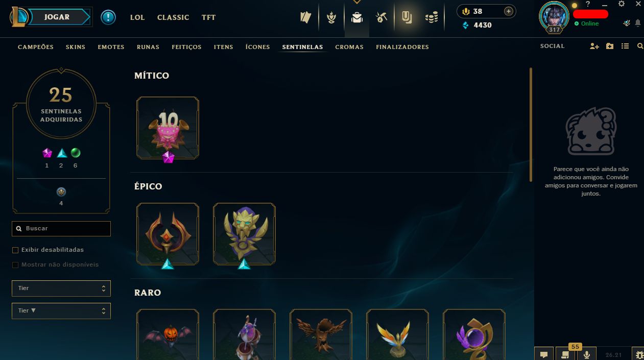 CONTA LOL + VALORANT | 179 SKINS | 160 CAMPEÕES | SKIN DE VANDAL E OPERATOR