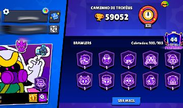 Conta Brawl Stars Com todos os Brawlers desbloqueados