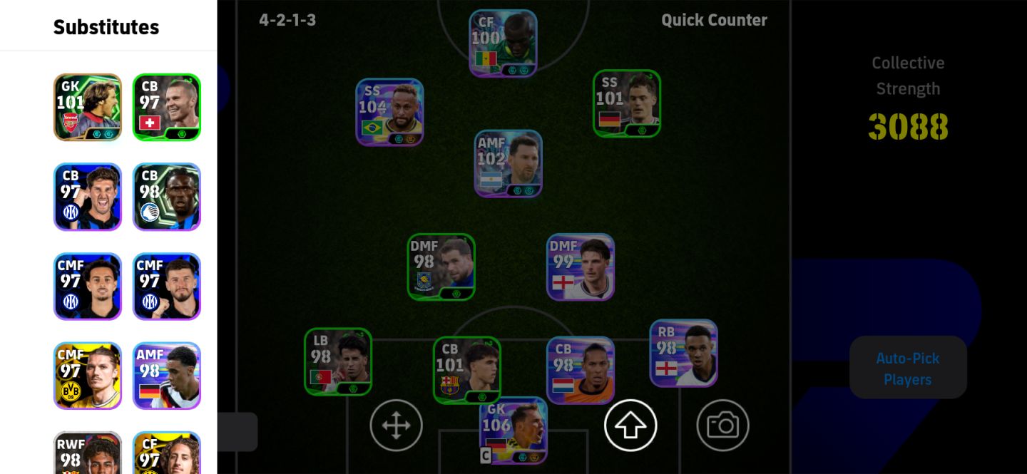 Conta Neymar 106 blitz e Neuer 106 Show time
