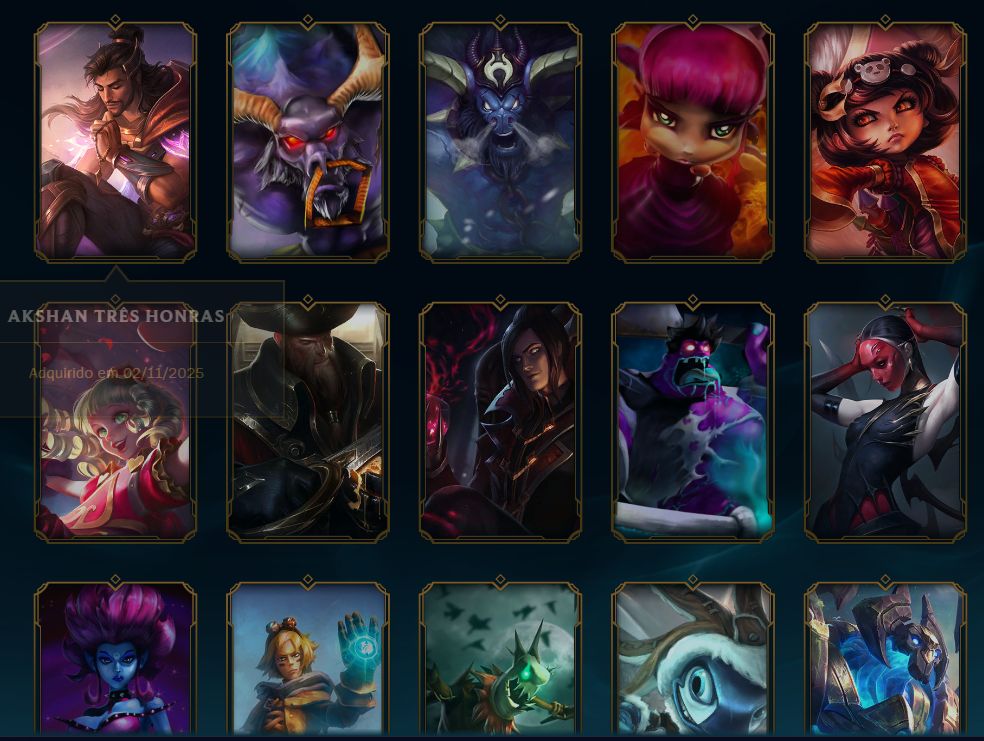 CONTA LOL BR | FULL ACESSO + EMAIL | 140 SKINS | TODOS CAMPEÕES | LVL 247