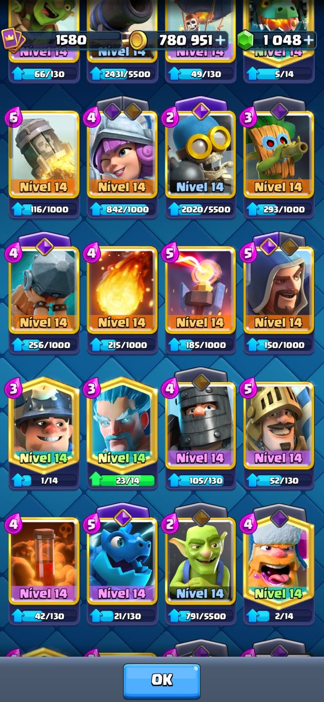 Conta de clash royale gemada barata