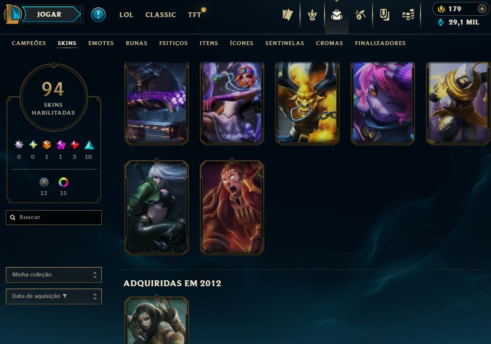 [Entrega Automática] Lol Prata, 94 Skins, Skins Ultimate, Mítica e Lendárias