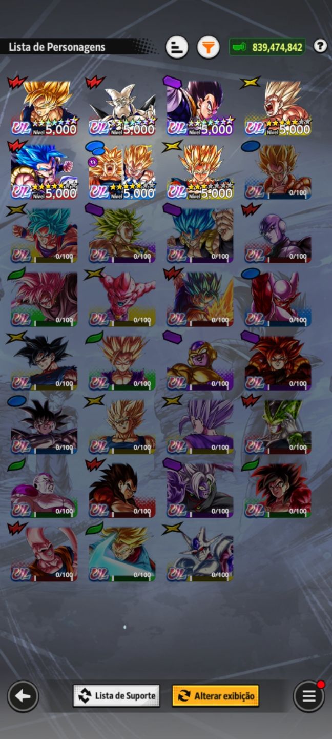 Conta de Dragon Ball Legends End Game Pronta Para Legends Festival