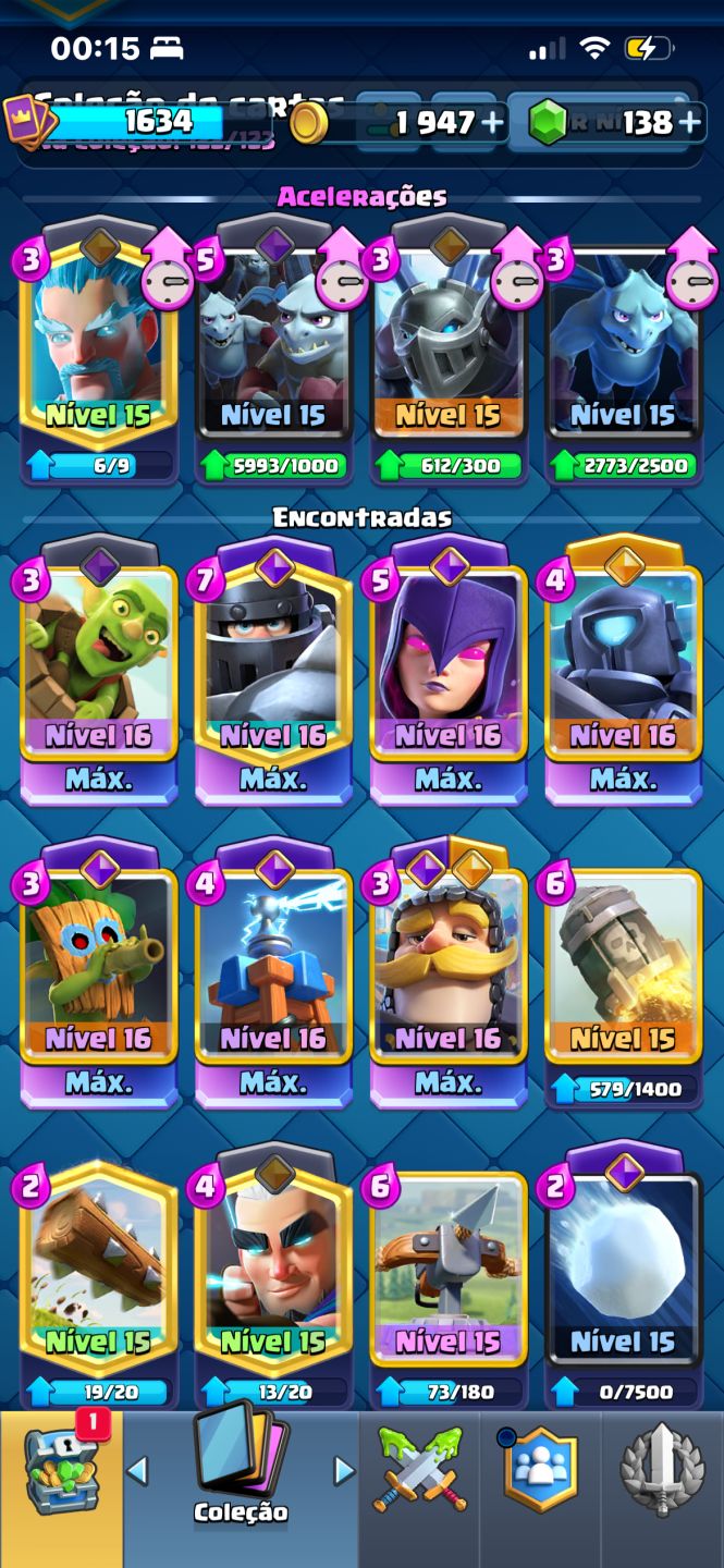 Conta de clash royale com 11750 troféus