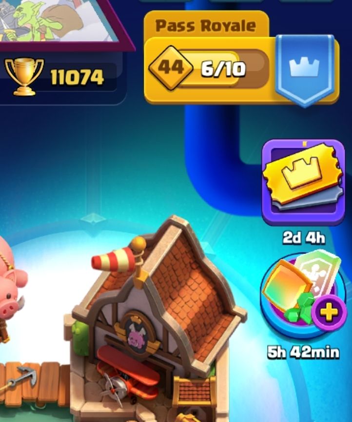 Conta de Clash Royale level 14 com 10k de troféus