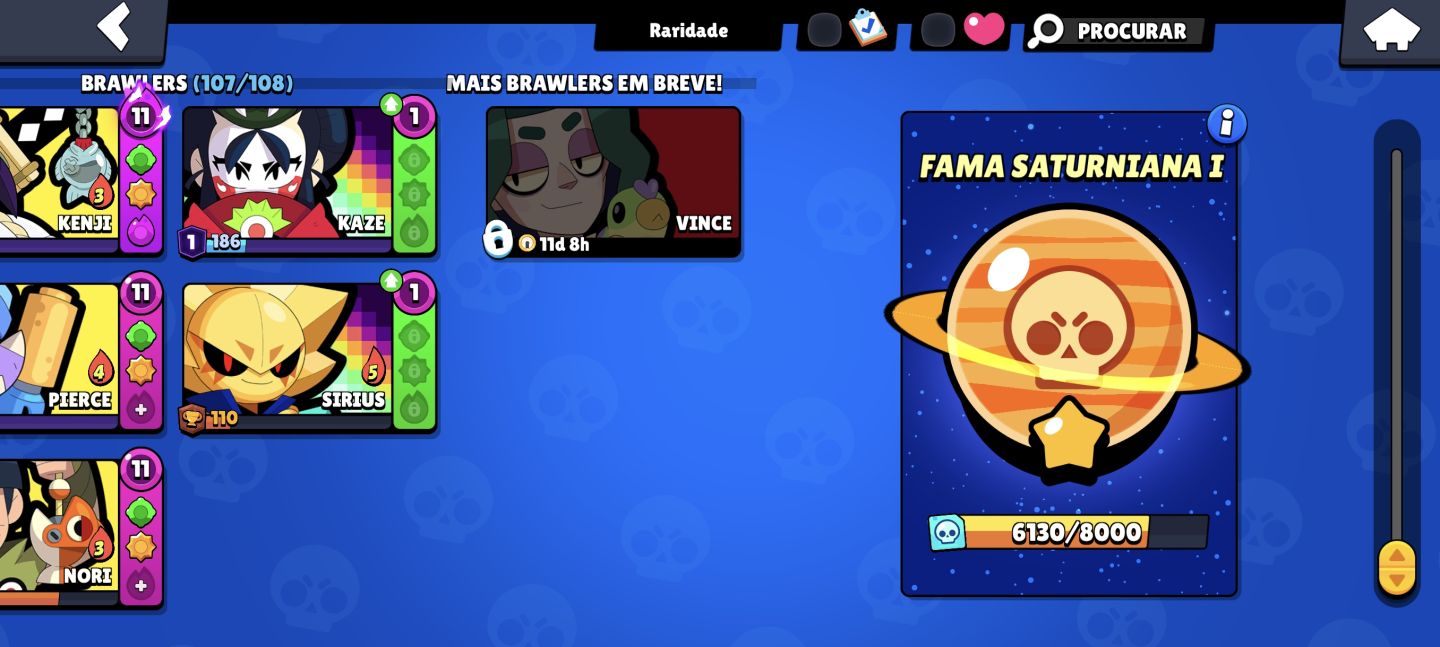 CONTA BRAWL STARS 2019 COM SHELLY BRUXA E LEON LOBISOMEM