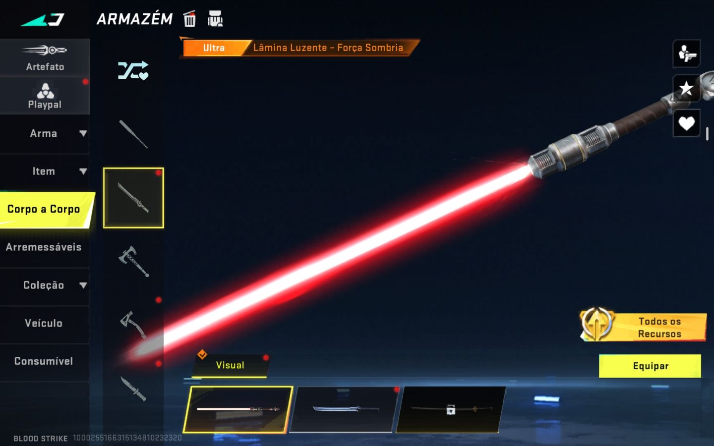 Conta de blood strike/ com skins raras/ pra sair logo