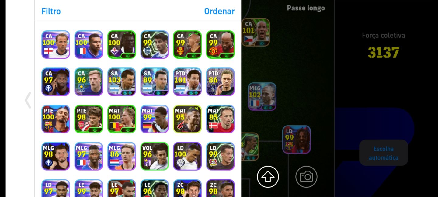 CONTA TOP COM VARIOS JOGADORES BONS.