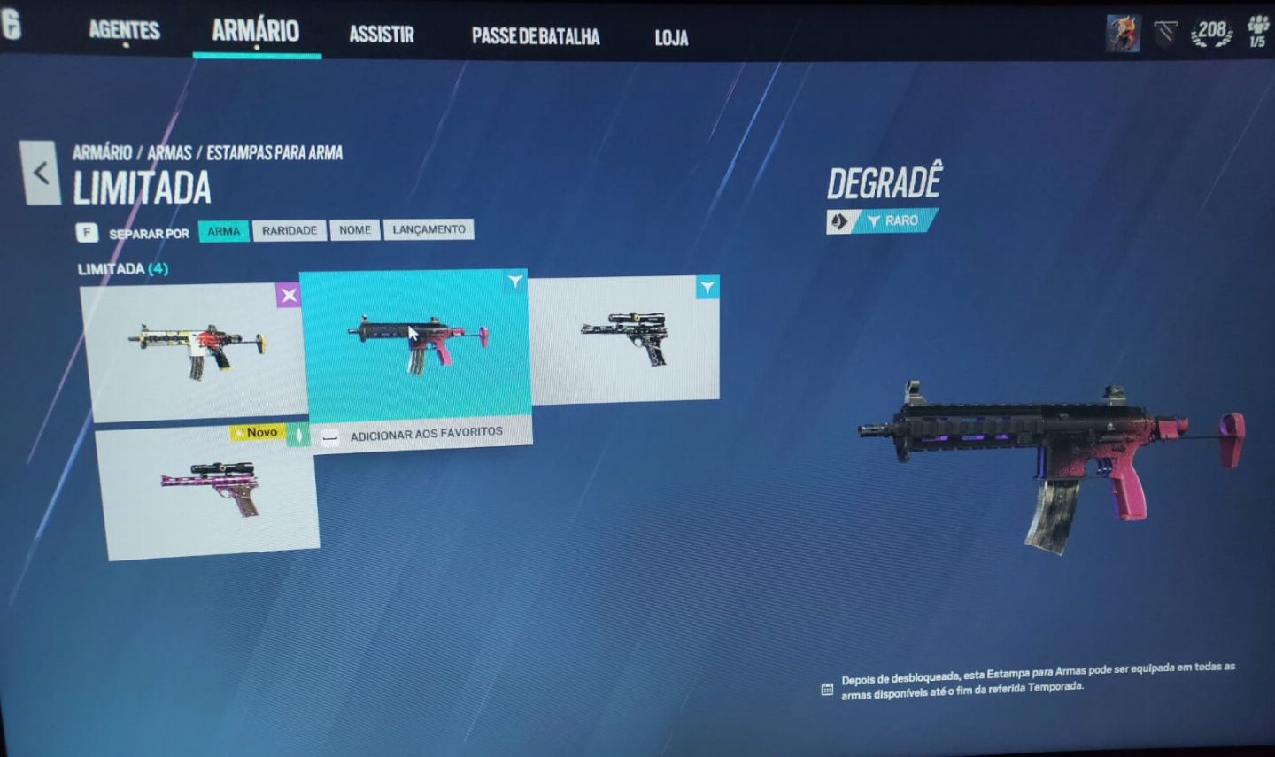 Conta R6 - 1x dima, skins, full acesso e pronta para jogar!