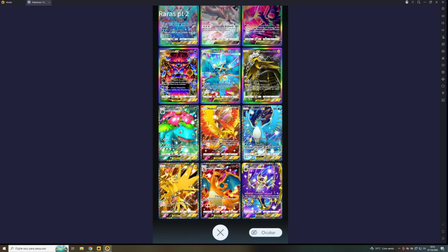 Venda de Conta de Pokémon TCG Pocket