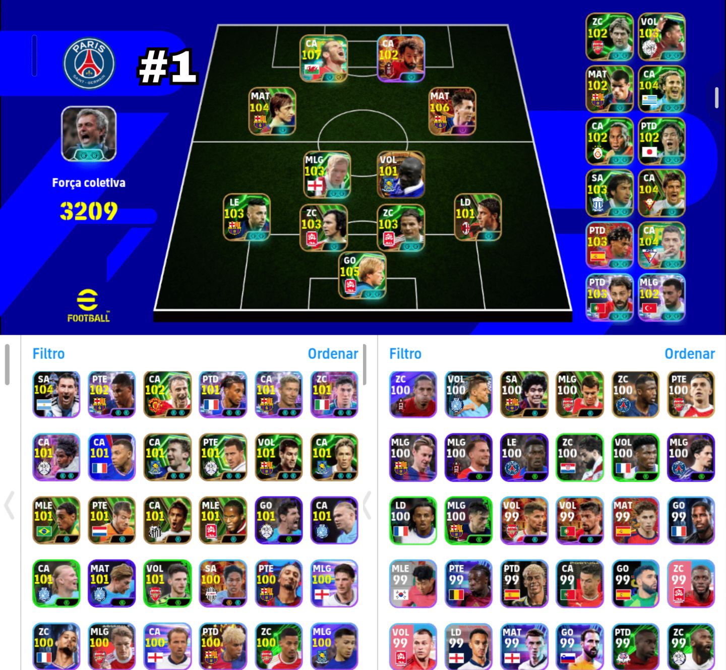 Contas Efootball | Big Times, Épicos e Show Times