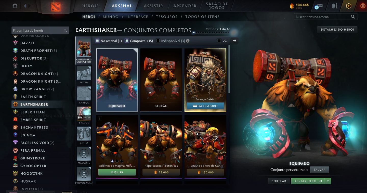 Conta Dota 2 com 4 Arcanas (Legion, Ogre, Zeus e Lina)