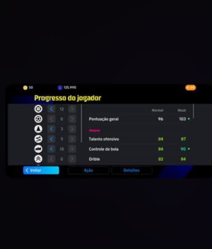CONTA DE EFOOTBALL MOBILE COM 3151 DE FORÇA COLETIVA/DIVISÃO ATUAL 8 E 5