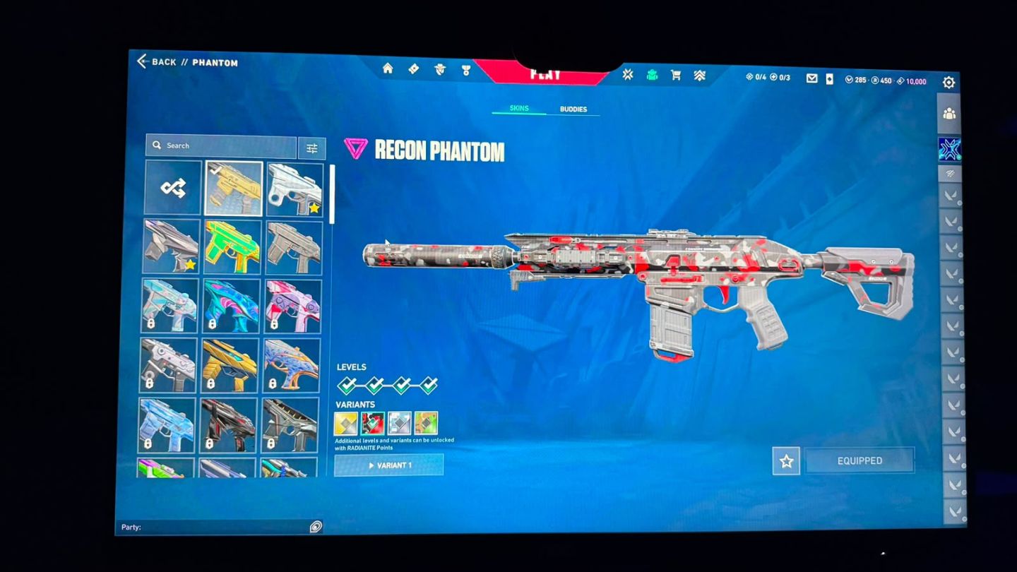 CONTA VALORANT À VENDA SKINS RARAS