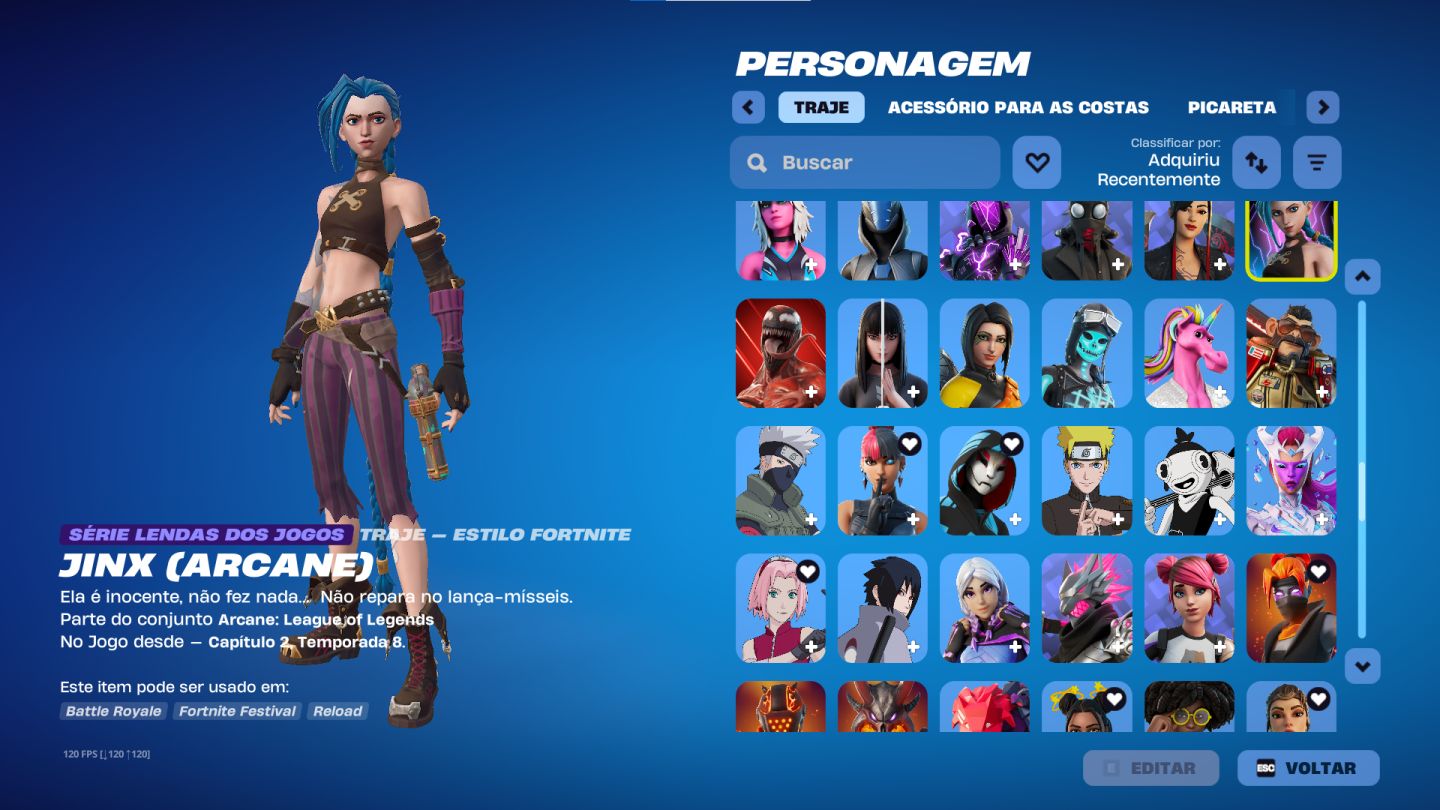 Conta fortnite tryhard com skins raras