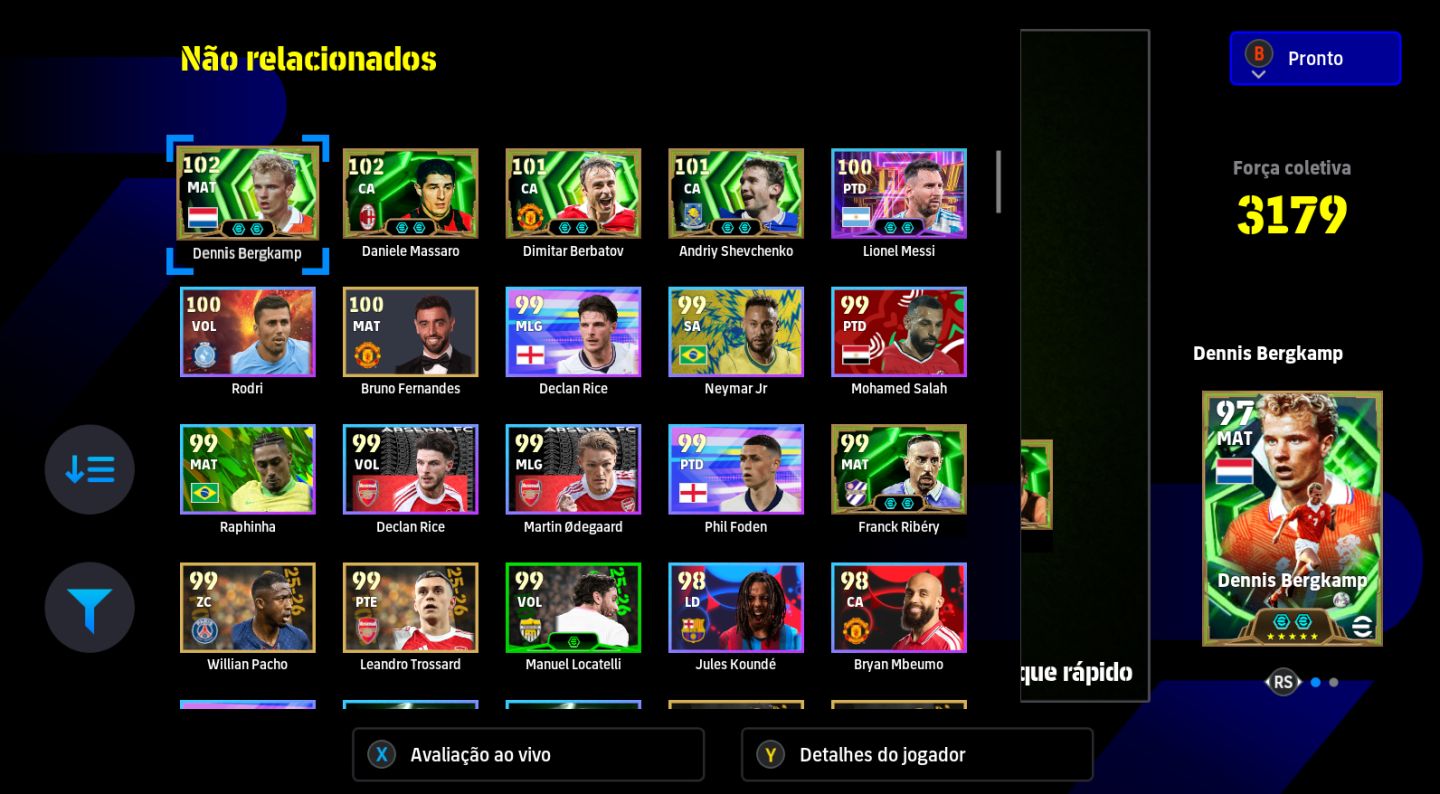 CONTA EFOOTBALL PCSTEAM FORÇA DO TIME 3212