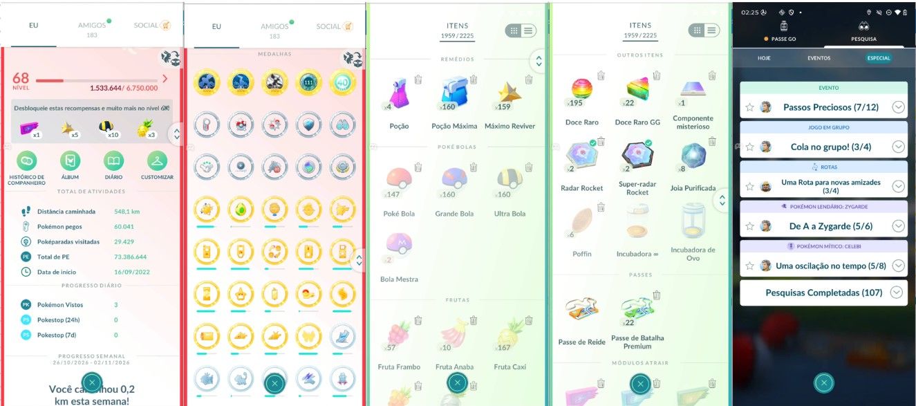 CONTA POKEMON GO LEVEL 68 | 198 LENDARIO | 216 BRILHANTE | MEWTWO SHINY DNV