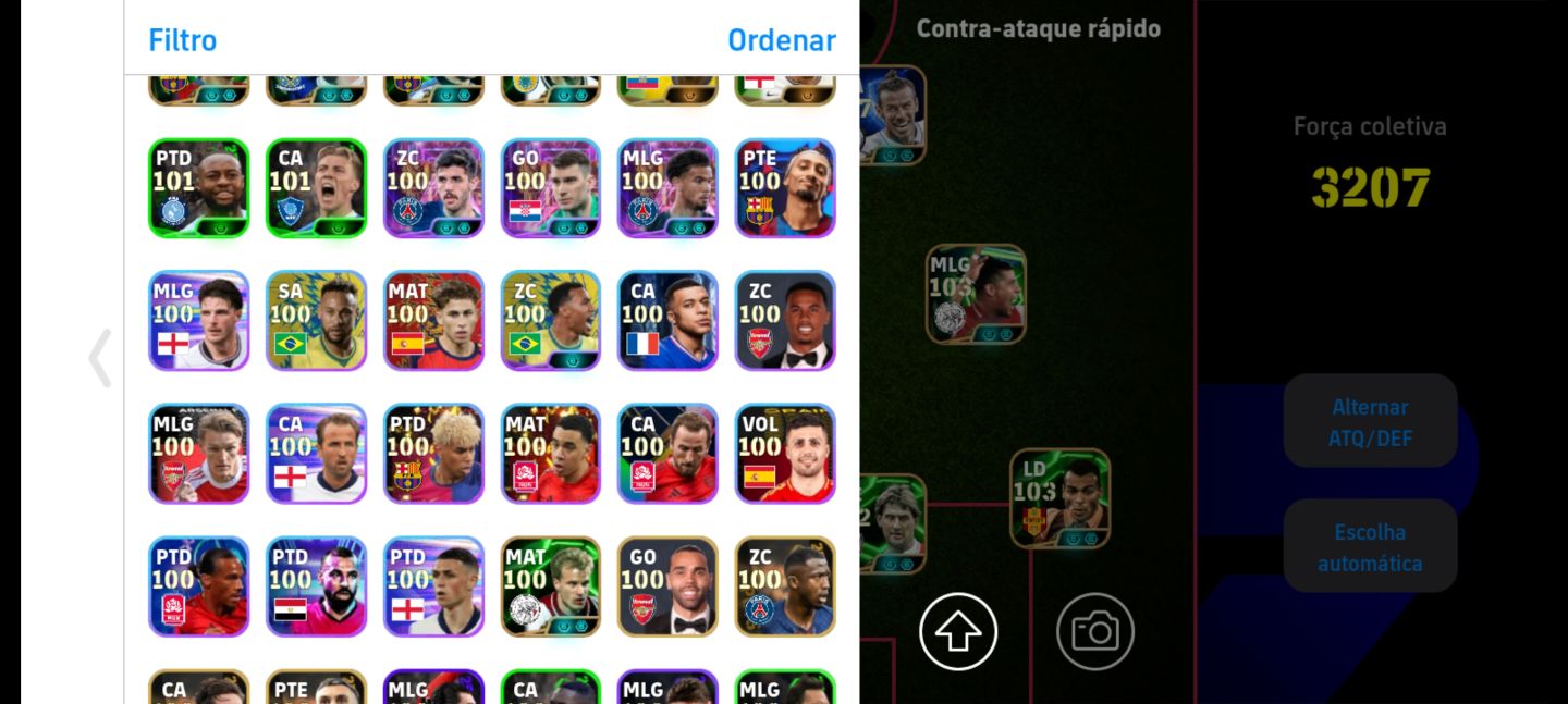 Conta de Efootball, Bale 107, Batistuta e Kanh