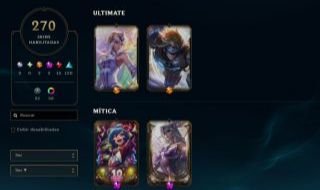 Conta League of legends 270 skins todos campeoes