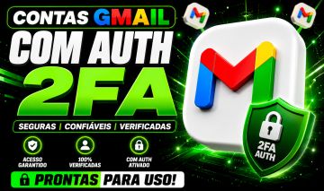 Contas Gmail Premium Antigas (2023 - 2025) com Auth (2FA) Ativado