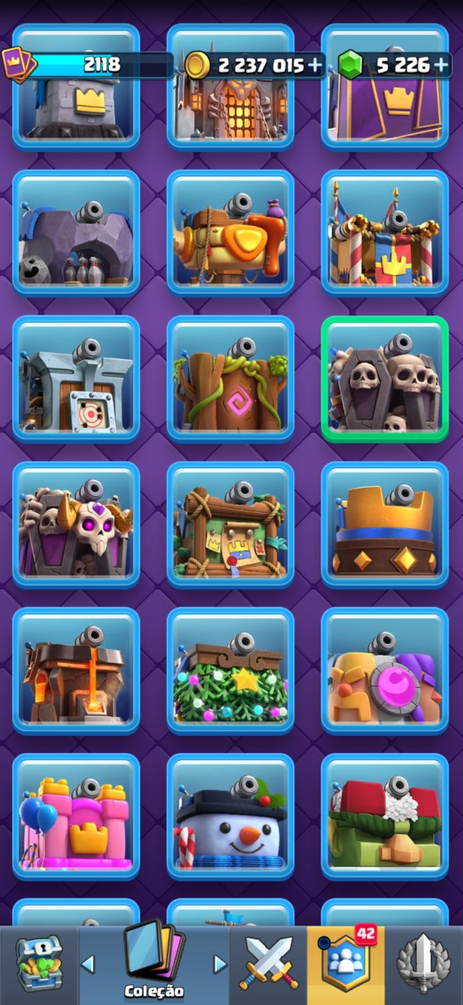 CONTA CLASH ROYALE 10 ANOS CRIADA