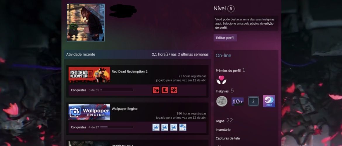 CONTA STEAM - TÍTULOS DE PESO (Elden Ring, RDR2, R4 Remake e +)