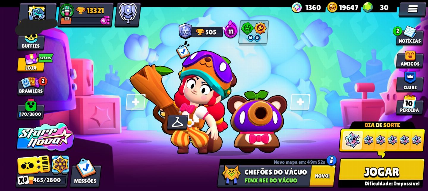Conta de braw stars 13K de troféu,e muitas skins