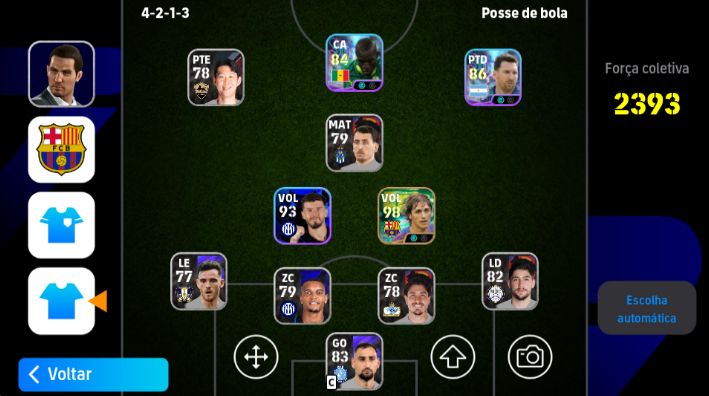 CONTAS EFOOTBALL INICIANTES