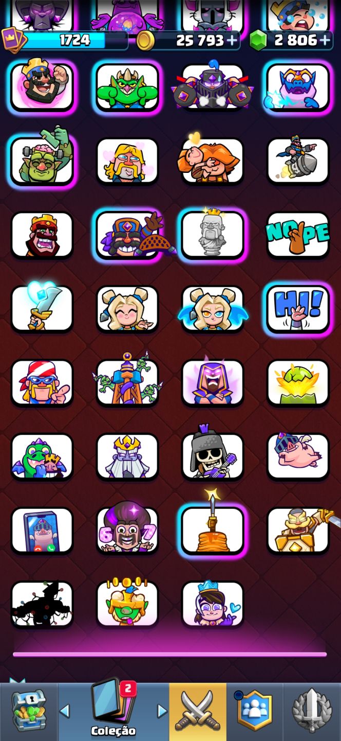 CONTA CLASH ROYALE 9747 TROFÉUS 4 ANOS