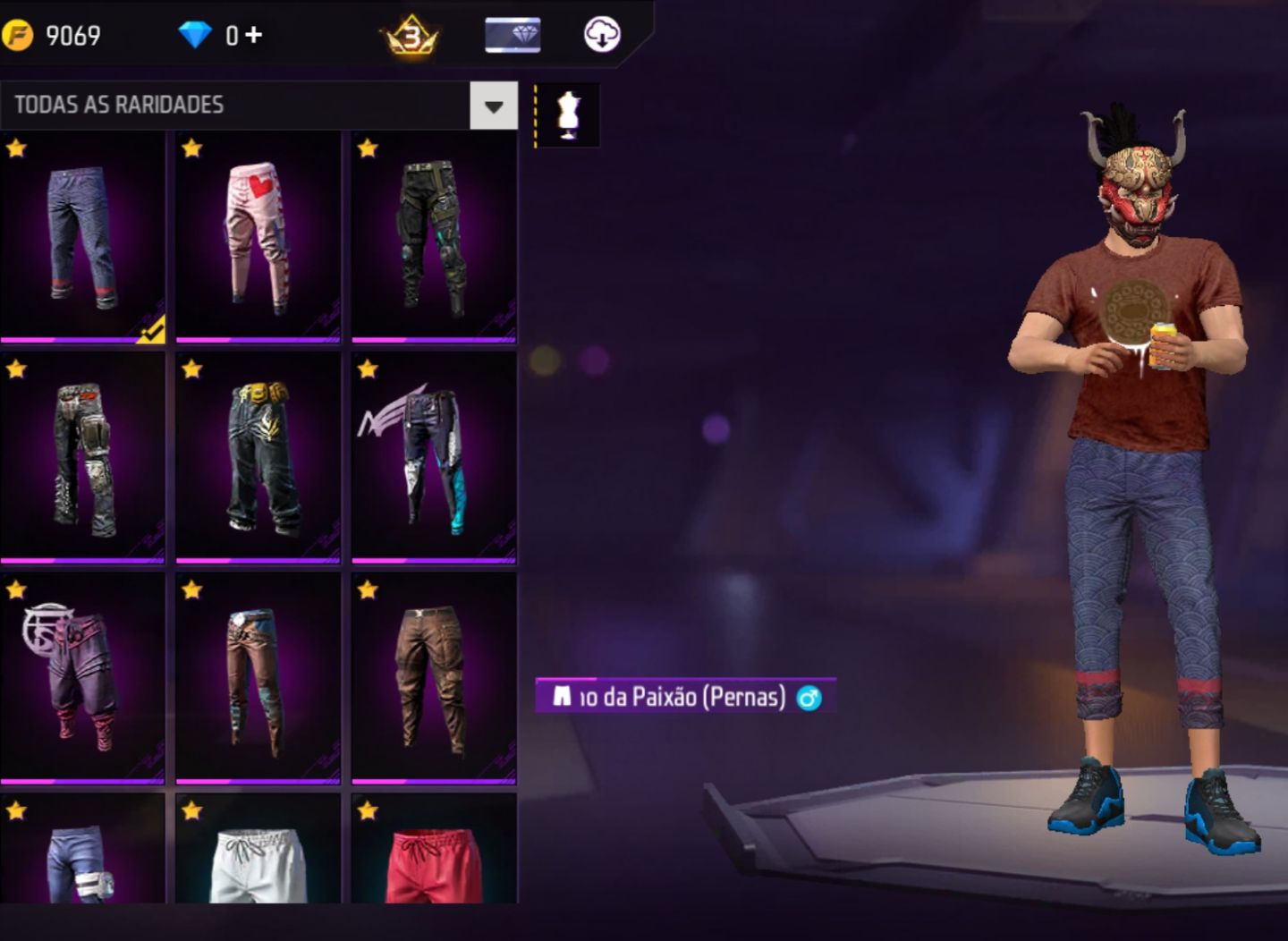 CONTA FREE FIRE 14 PASSES ANTIGOS