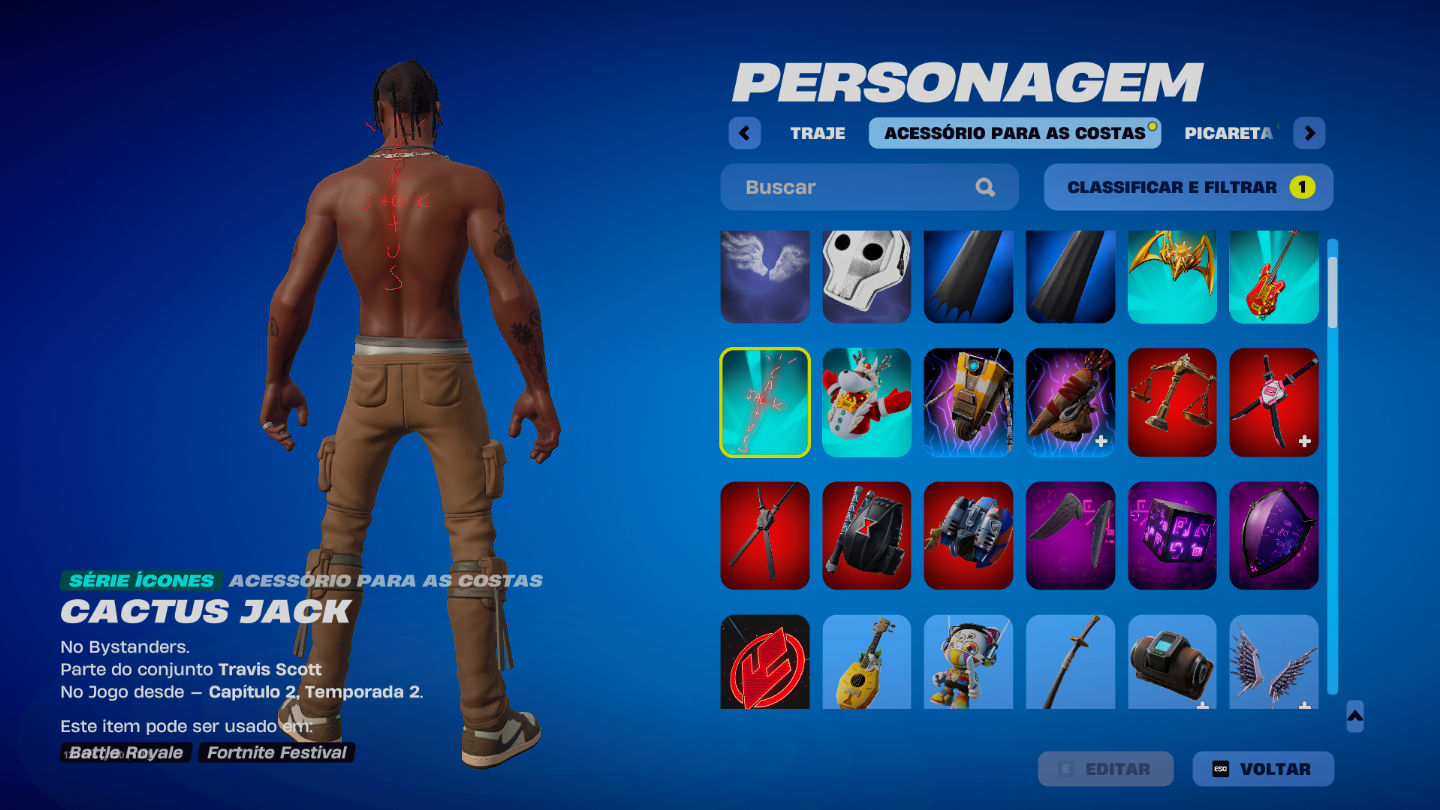 CONTA FORTNITE - 162 SKINS + SALVE O MUNDO WONDER TRAVIS E MUITO MAIS