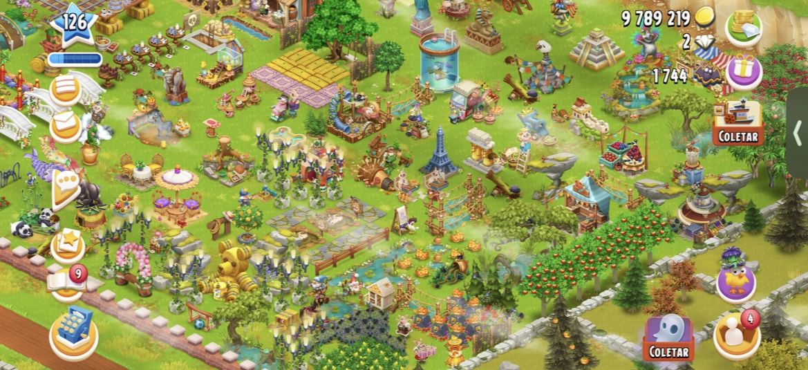 CONTA INCRIVEL HAY DAY | LVL 126 | TODAS AS MAQUINAS + 9.8 MILHOES DE MOEDAS