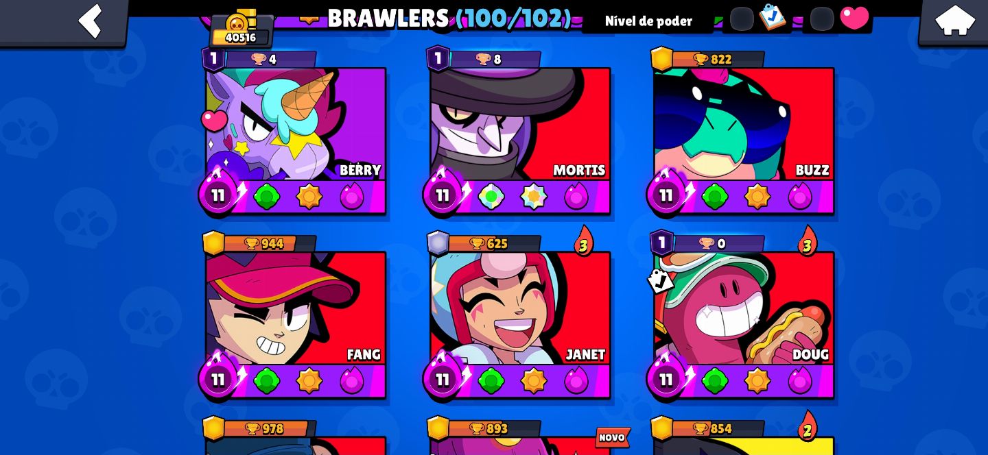Conta Brawl Stars antiga 40+ troféus 100+ brawlers