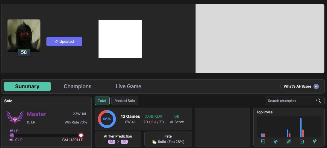 Conta mestre 70% win