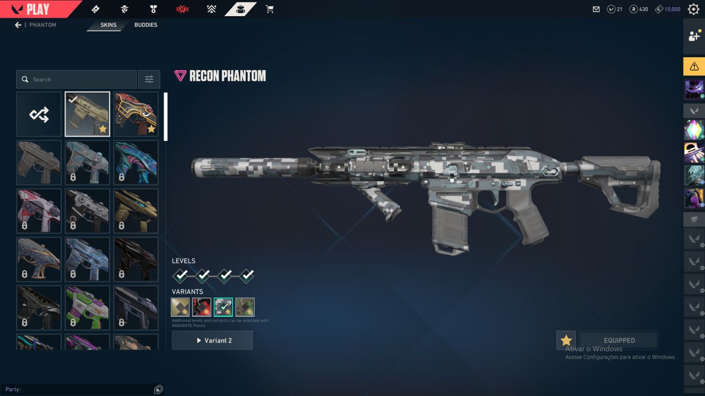Valorant Br | Vandal + Karambit | Radiant | Phantom | 9 Skins
