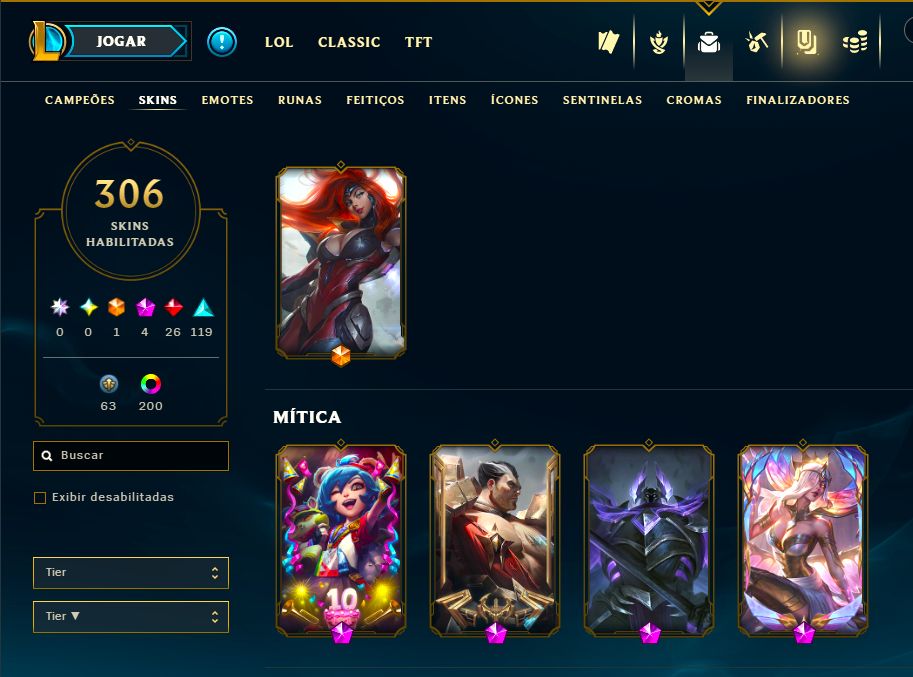 SKIN SETT FLORESCER ESPIRITUAL + [CONTA COM 300 SKINS HABILITADAS] + TROCA NICK