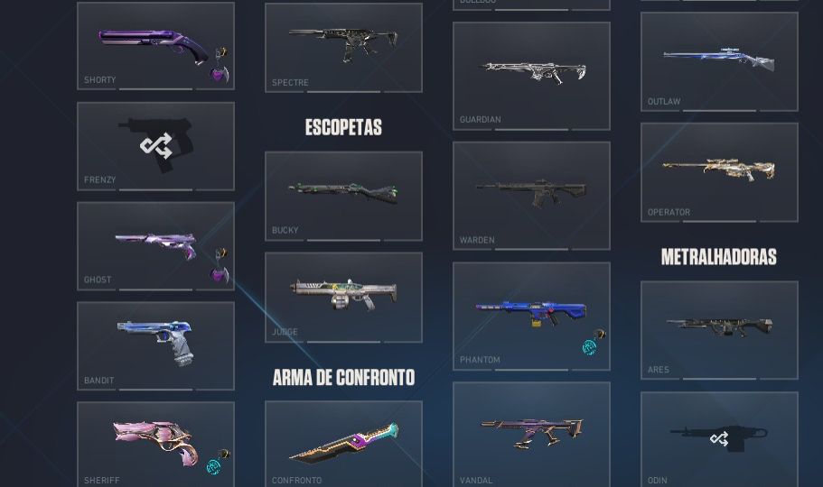 Pacote do vct pináculo e da lev muitas skin conta com mais de 2500 $ gastos