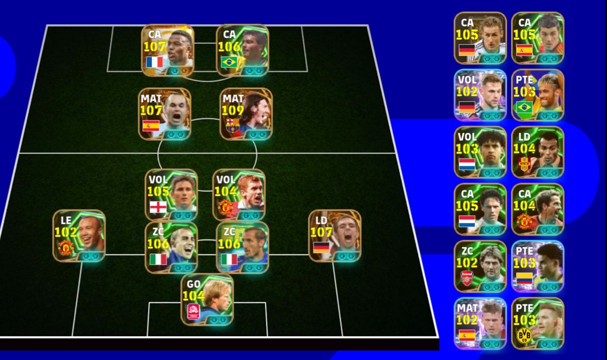 Conta eFootball TOP 3258 FC | Elenco Recheado de Épicos e Showtime